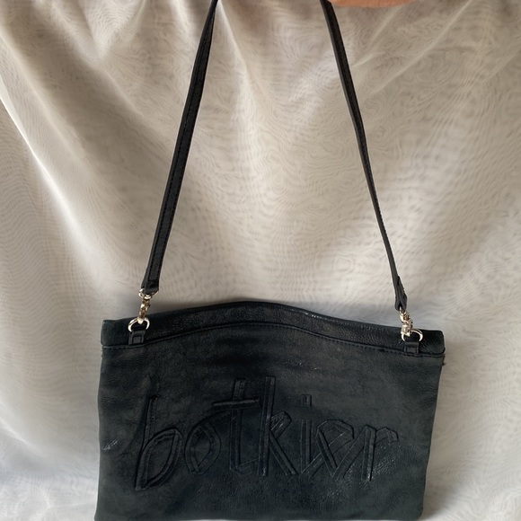 Botkier leather purse black zip textured shoulder bag - Picture 7 of 9